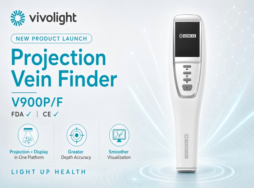 Meet the New V900P/F Projection Vein Finder — Smoother projection. Greater depth accuracy. More color options