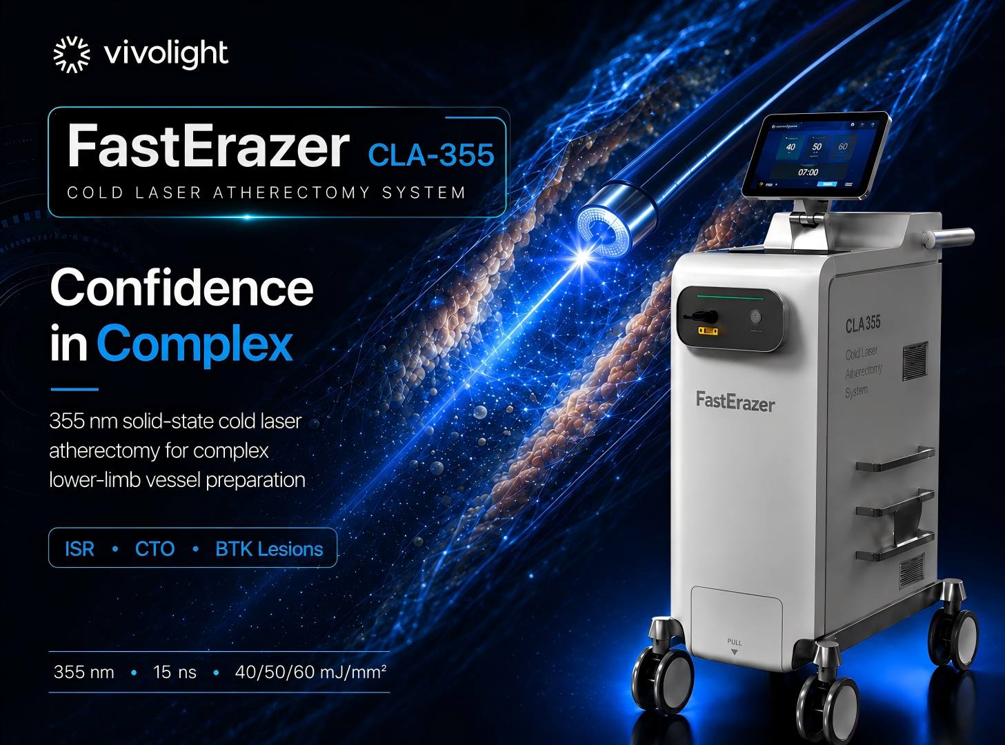Vivolight’s FastErazer 355 nm Cold Laser Atherectomy System Receives NMPA Approval in China